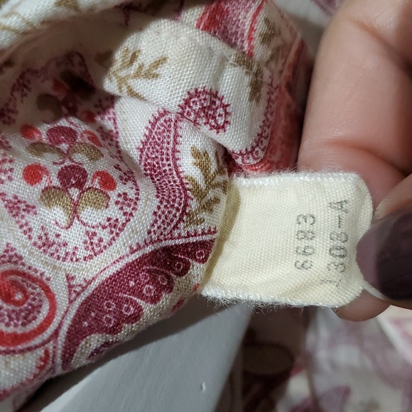 HUNTCLIFF SHIRTMAKERS PAISLEY BUTTON DOWN SHIRT SHORT SLEEVE GRUNGE MOD - Picture 6 of 7